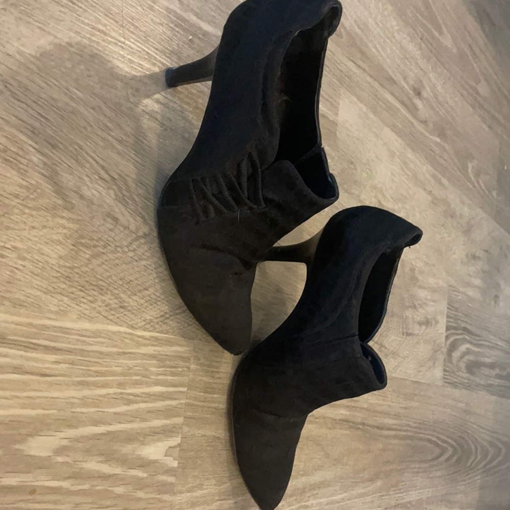 Gently worn black ankle boots